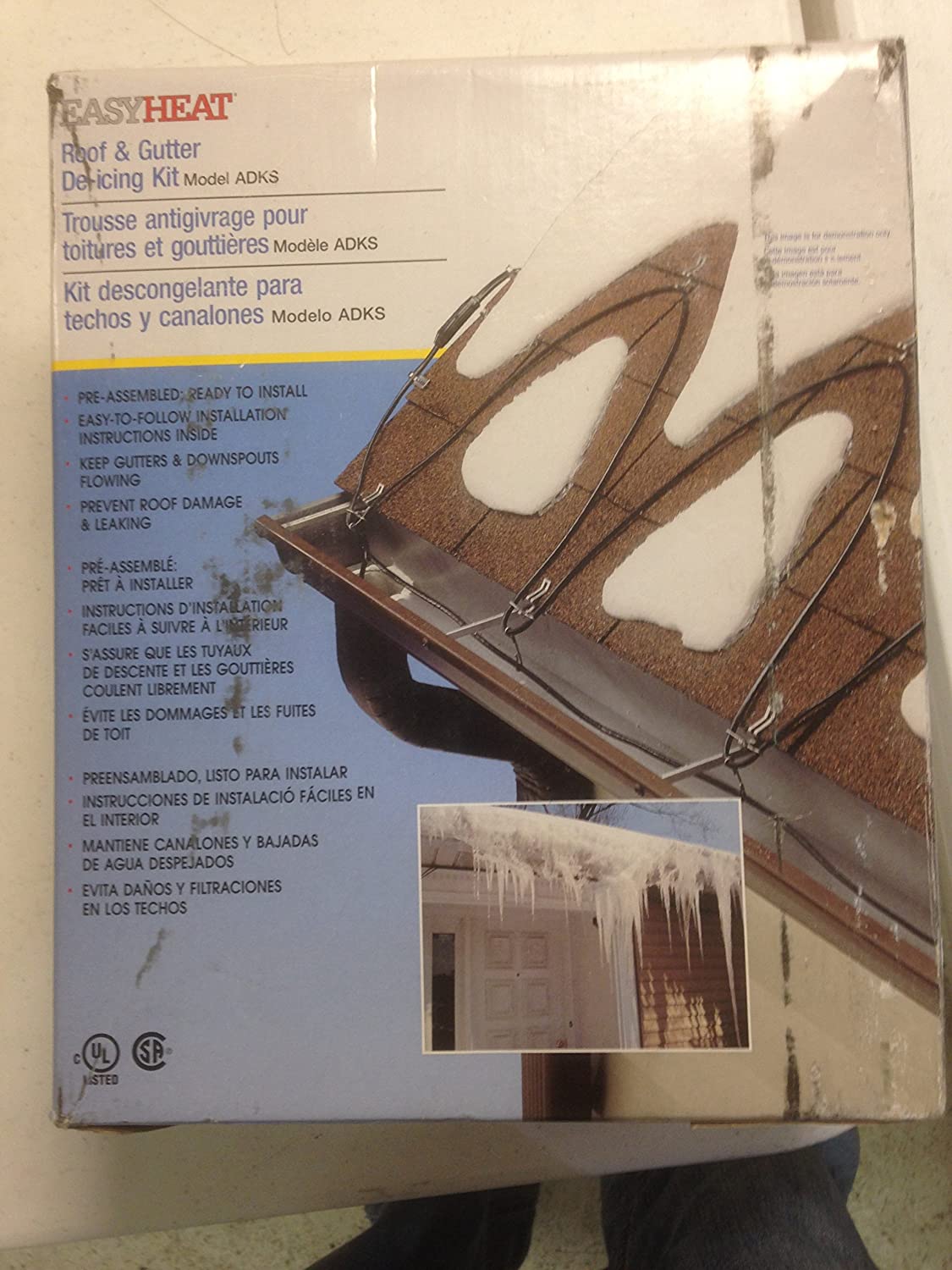 Easy Heat ADKS1200 240' 1200 Watts 120 V Roof/Gutter Deicer Cable