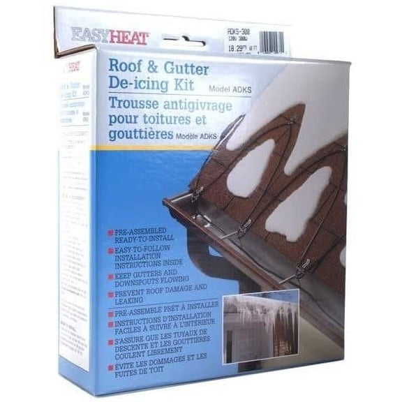 Easy Heat ADKS-600 120-Foot Roof Snow De-Icing Kit, JklKYD 4 pack