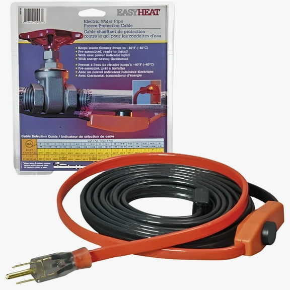EasyHeat Easy Heat AHB 6 ft. L Heating Cable For Water Pipe  Indoor & Outdoor Use, NEC-Compliant