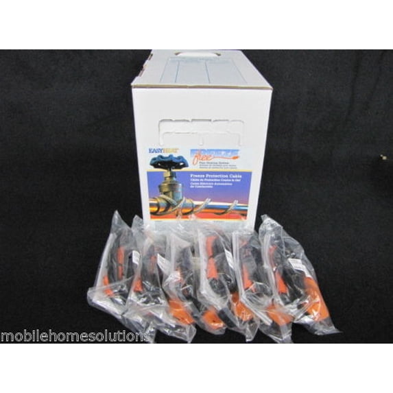 Easy Heat Tape Waterline Trace Heater Freeze Protection 300' w/ 6 Plug Heads