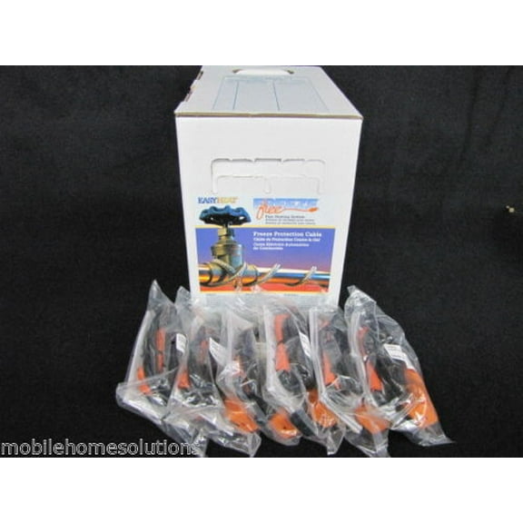 Easy Heat Tape Waterline Trace Heater Freeze Protection 300' w/ 6 Plug Heads