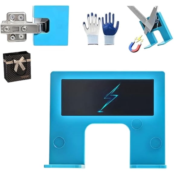 The Easy Hinge Mate - Your Quick Fix for Door Installation, Carpenter Latch Installation in Minutes, Adjustable Accurate Guide for Hinges Cutting, Door Jamb Hinge Jig for Quick Setup (1pcs)