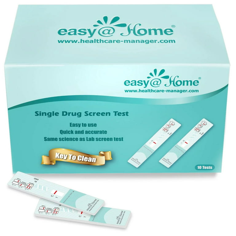 Easy@Home (10 Pack) Marijuana (THC) Single Panel Drug Screen Test