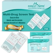 Easy@Home 10-Panel Urine Drug Test Kit, Instant Dip Test, 5-Pack EDOAP-3104
