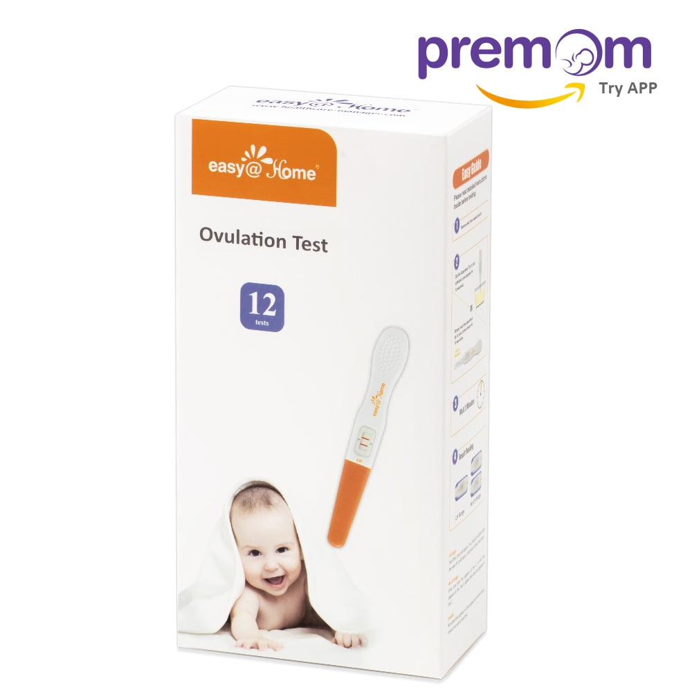 EasyHome 12 Ovulation (LH) Tests Midstream Test sticks