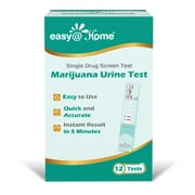 Easy@Home (12 Pack) Marijuana (THC) Single Panel Drug Test, At-Home Screen Urine Testing Kit