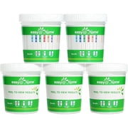 Easy@Home 12 Panel Instant Urine Substance Test Cup Kit - Home Testing - 5 Pack