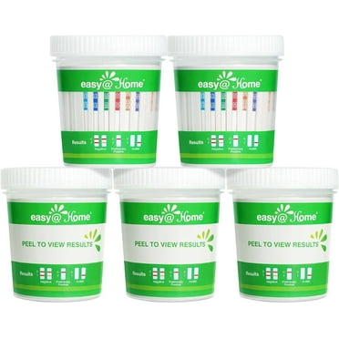 Easy@Home 12 Panel Instant Urine Drug Test Cup Kit ECDOA-7124 (5 Pack)