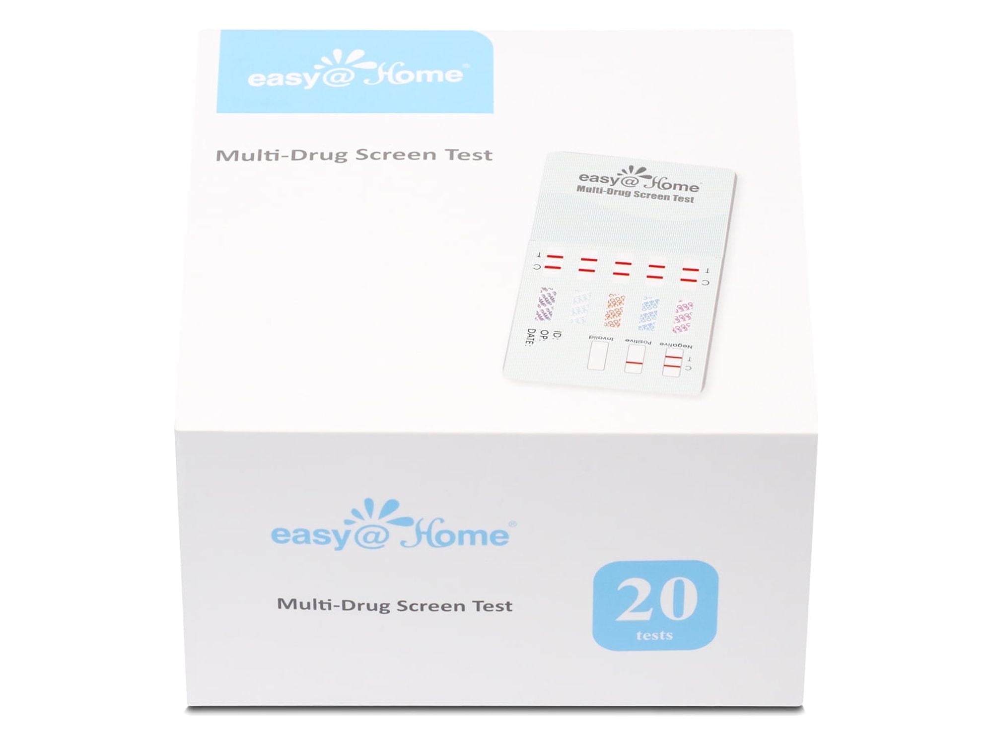 Easy@Home 12 Panel Urine Drug Test Kit for Buprenorphine, THC, COC, MOP, MET, OXY, AMP, BAR, BZO, MTD, MDMA, PCP, 20 Ct