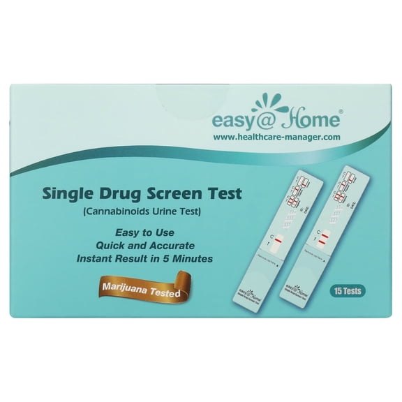 Easy@Home Urine Marijuana (THC) Drug Test, 15 Pack