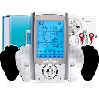 Louist Digital Therapy Machine, Electric Therapy Massage Electronic Pulse  Kit Dual-output 8 Modes with Electrode Pad (Massager+2Pairt Electrode Pad)  