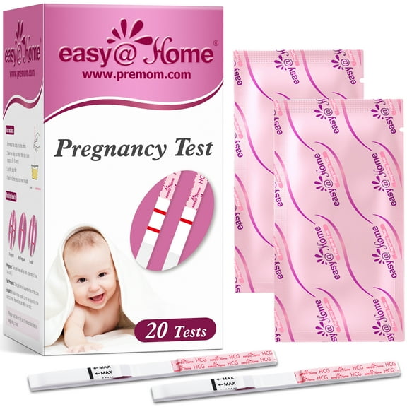 Easy@Home 20 Pregnancy (HCG) Urine Test Strips Kit - 20 HCG Tests
