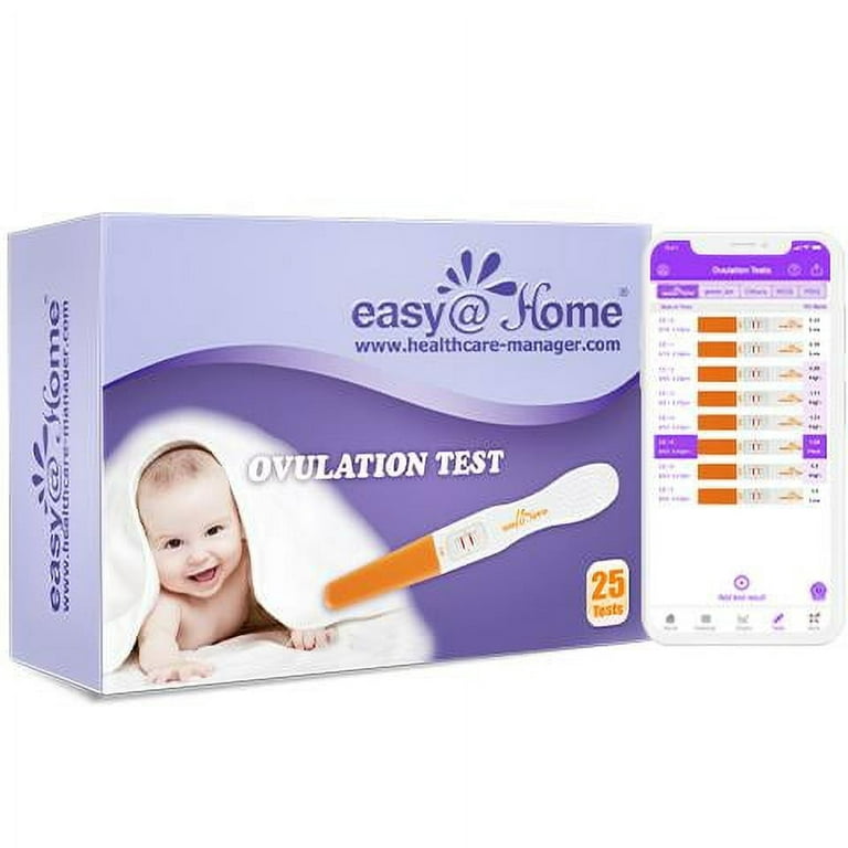 Easy@Home 40 Ovulation Test Strips and 10 Pregnancy Test Strips