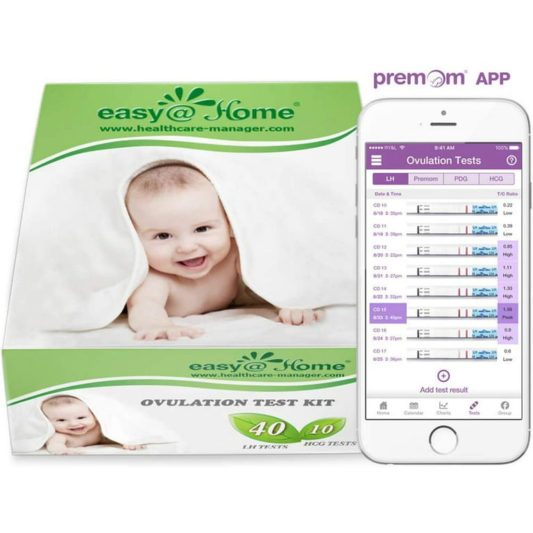 Easy@Home Ovulation & Pregnancy Test Strips Kit: 25 Ovulation Strips and 10  Pregnancy Tests – Accurate Fertility Tracker OPK | 25LH + 10HCG