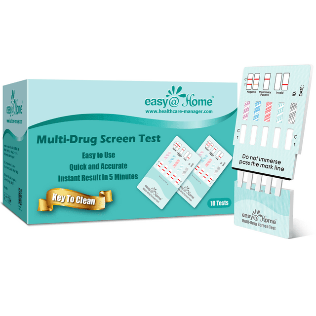EasyHome 5 Panel Instant Urine Testing Drug Test EDOAP754 10 Pack