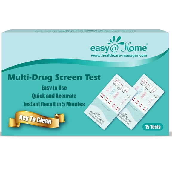 Easy@Home 5 Panel Instant Urine Drug Test Kit -#EDOAP-254 - 15 Pack