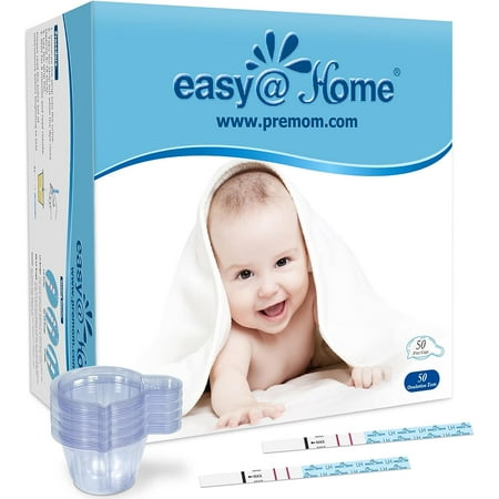 Easy@Home 50 Ovulation (LH) Test Strips Plus Progression Card and Log, New