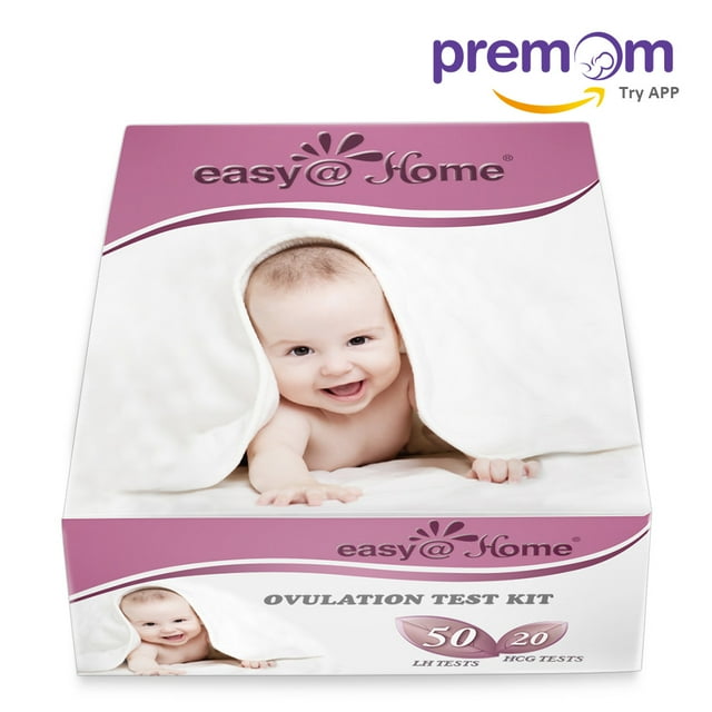 EasyHome 50 Ovulation Predictor Kit and 20 Pregnancy Test Strips (50 LH + 20 HCG)