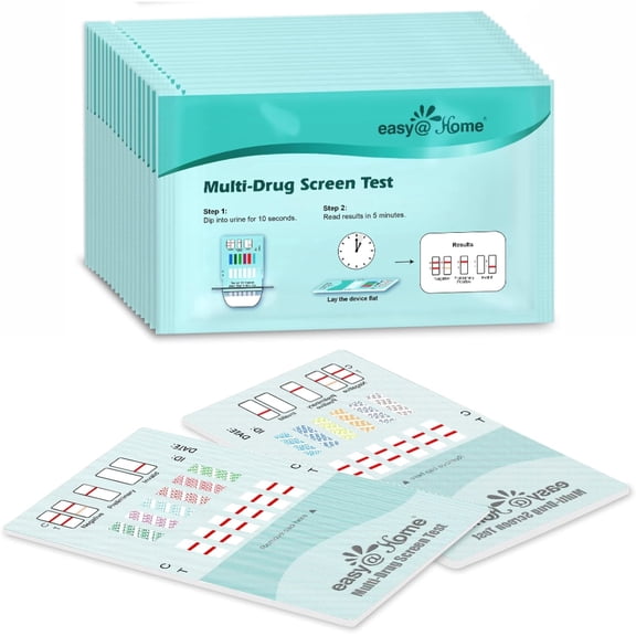 Easy@Home 6 Panel Drug Test Strip, Instant 5-Min Results, EDOAP-865