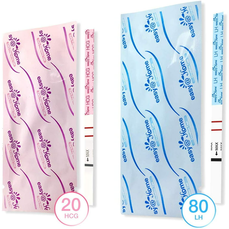 Easy@Home Pregnancy Test Strips Kit Powered by Premom Ovulation App- 20  Tests