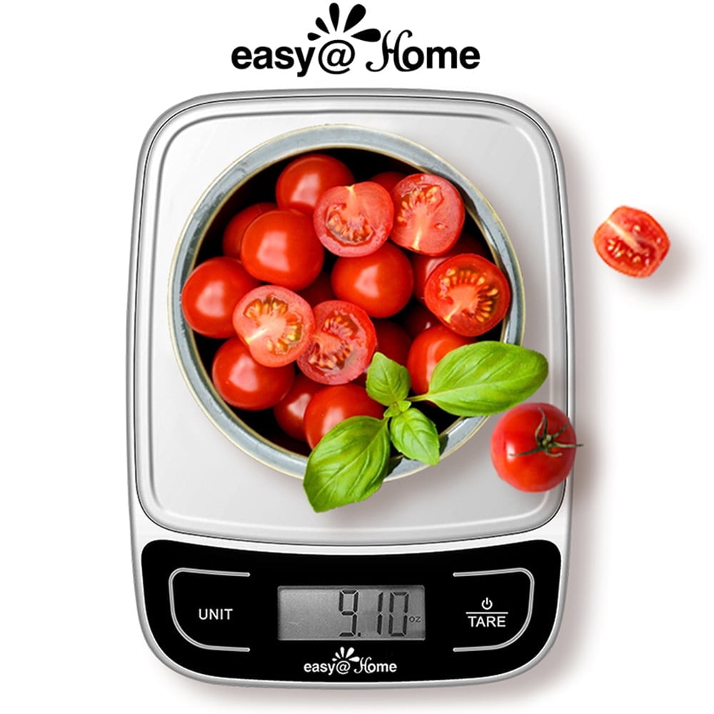 Easy@Home Digital Kitchen Scale with LCD Display and Tare Function