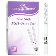Easy@Home FSH Urine Test Strips for At-Home Menopause, 10 Ct