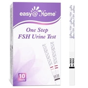 Easy@Home FSH Urine Test Strips for At-Home Menopause, 10 Ct, Exp Feb 17, 2027