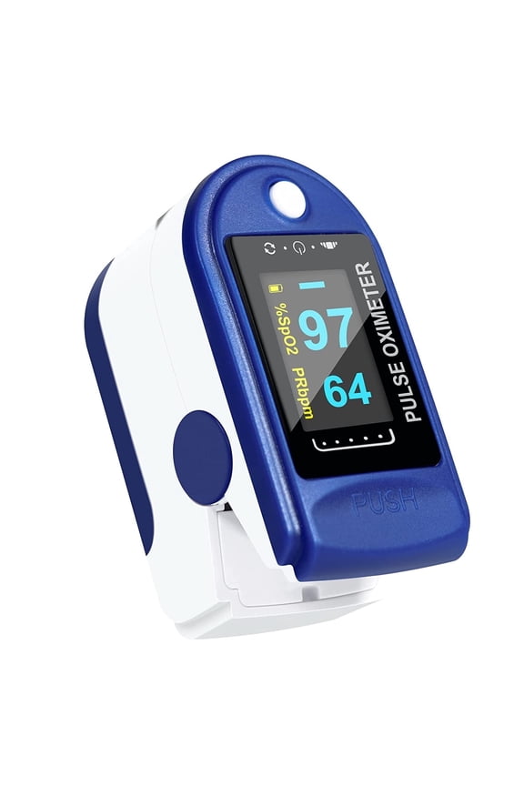 Easy Home Fingertip Pulse Oximeter with Blood Oxygen & Heart Rate Monitor LED Display