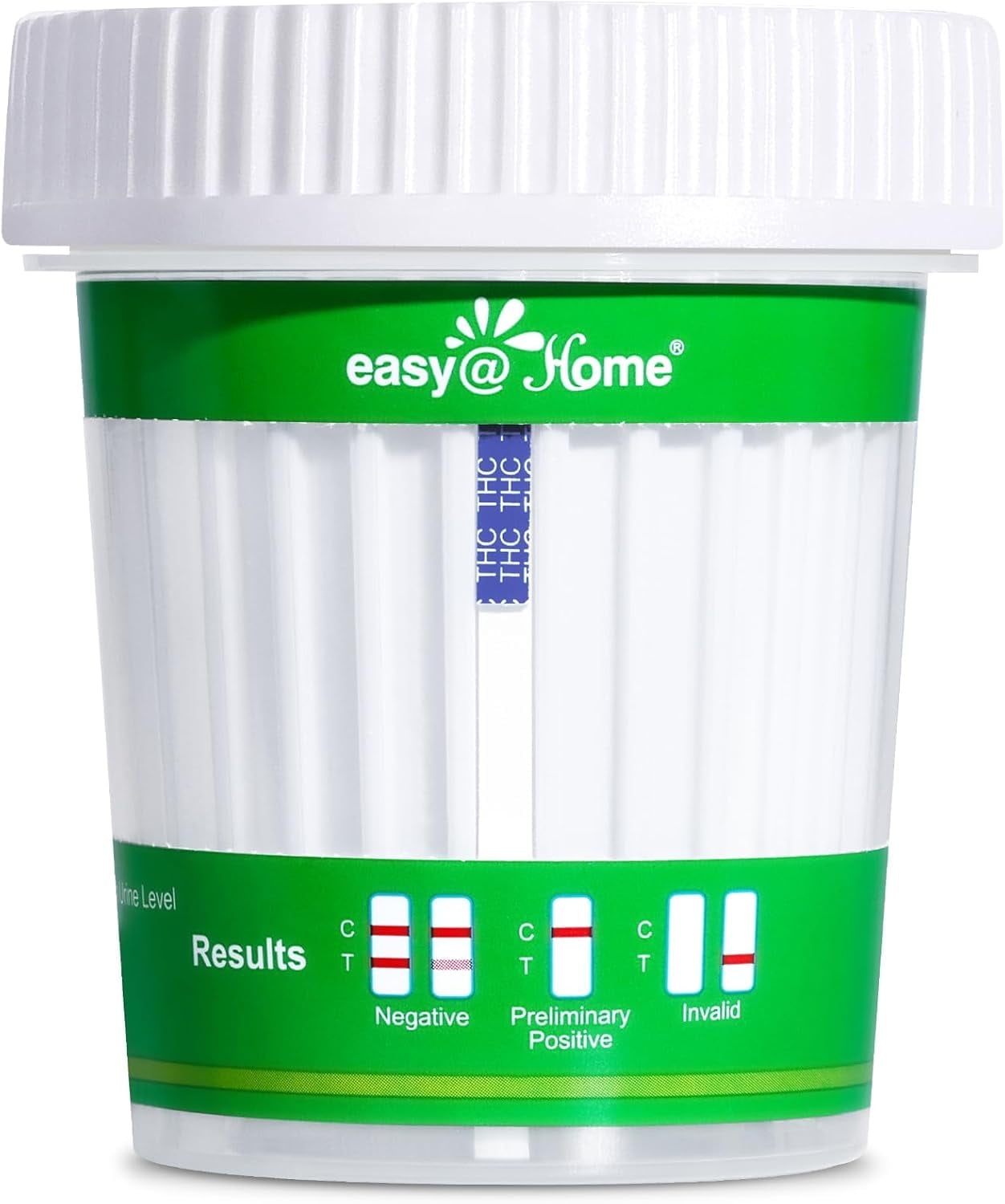 Easy@Home Marijuana (THC) Drug Test Cup– 1 Count | At-Home Urine Test Cup for THC Detection | Fast & Accurate Cannabis Screening | ECTH4-114A3