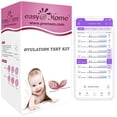 thumbnail interactive-video image 1 of Easy@Home Ovulation & Pregnancy Test Strips Kit - 25 LH Ovulation Strips + 10 HCG Pregnancy Tests - Accurate Fertility Tracker (OPK) - Compatible with Premom App, 1 of 8
