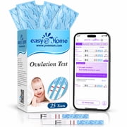 Easy@Home Ovulation Test Predictor Kit 25 Pack Fertility Predictor Kit with LH for Cycle Tracking