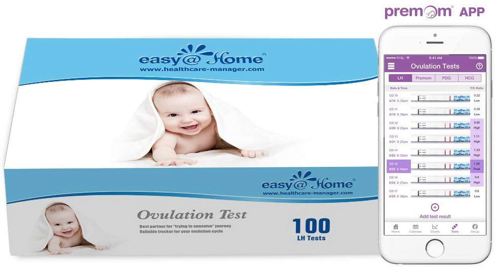 EasyHome Ovulation Test Strips (100pack) Value Pack, Reliable