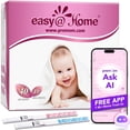 thumbnail image 1 of Easy@Home Ovulation Test Strips Powered by Premom Ovulation Predictor APP, FSA Eligible, 40 Ovulation Test and 10 Pregnancy Test Strips, 40LH +10HCG | Package May Vary, 1 of 7