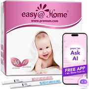 Easy Home Ovulation & Pregnancy Test Strips Kit with 40 LH & 10 Pregnancy Tests
