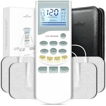 Easy@Home Professional Rechargeable TENS Unit Muscle Stimulator Tens Machine Massager, 2-Output EHE012PRO