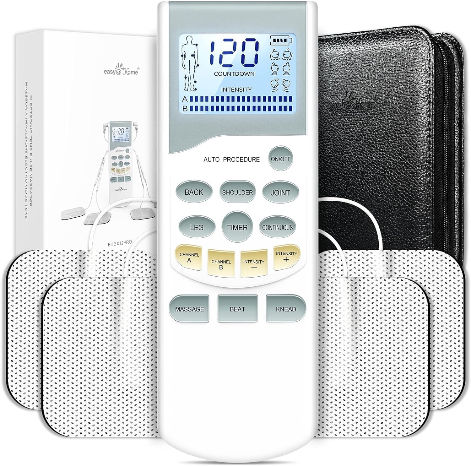 Easy@Home Professional Rechargeable TENS Unit Muscle