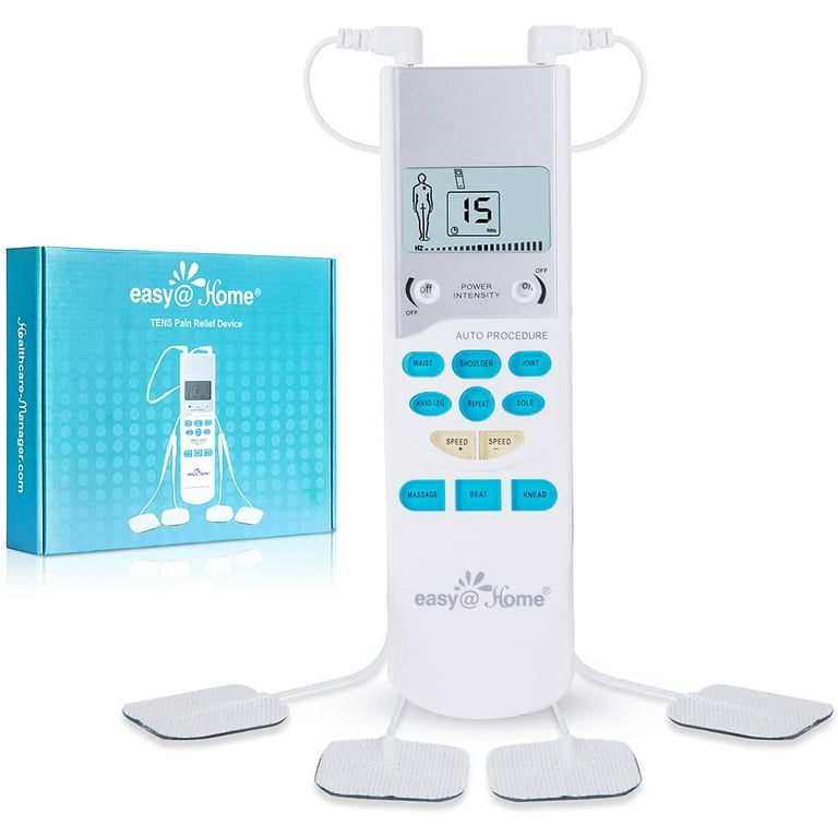 Easy@Home TENS Unit Muscle Stimulator - Electronic Pulse Massager, 510K  Cleared, FSA Eligible OTC Home Use handheld Pain Relief therapy Device-Pain  Management Machine Gift for Mom Dad - EHE 