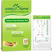 Easy@Home Urine Dip UTI Testing Strips - Home Health Check, 10 Pouches UTI-10P