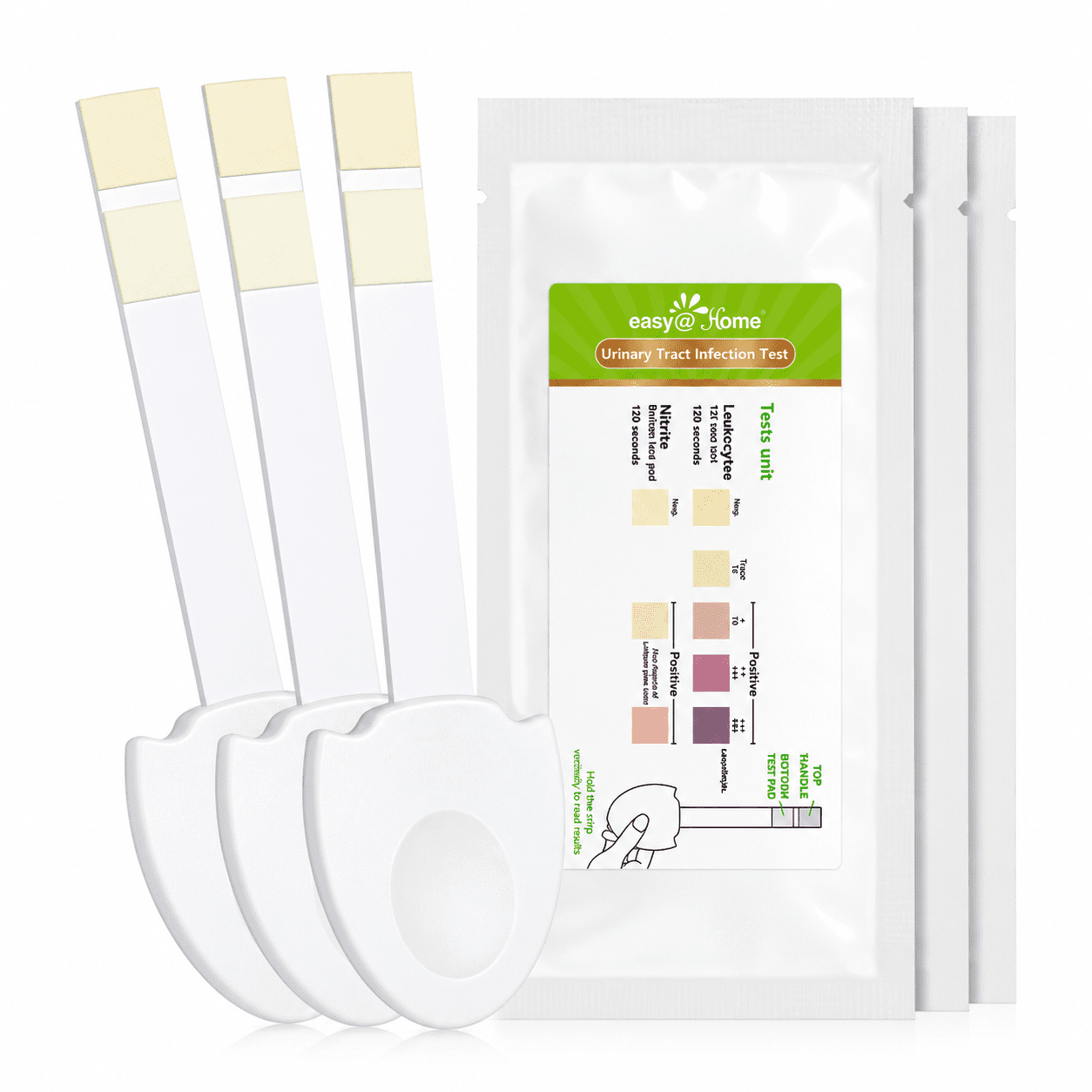 Easy@Home, UTI Test Strips, 3 Pack, Detect Leukocytes and Nitrites ...
