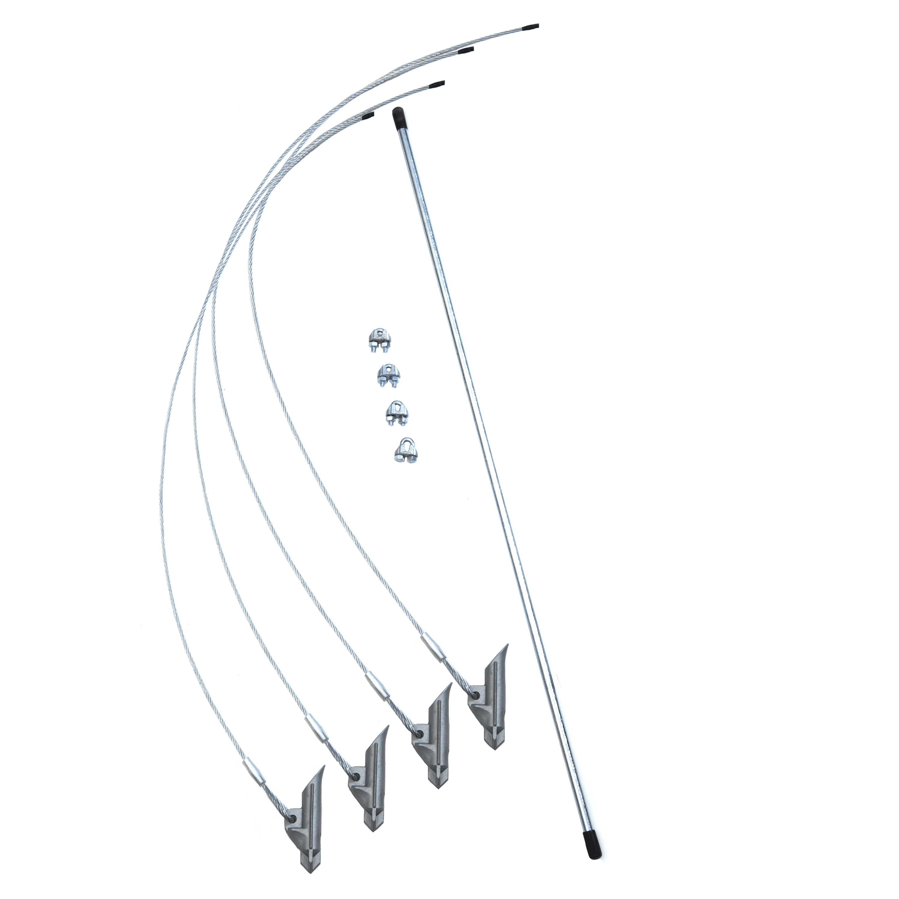 Heavy-Duty Steel Anchor Kit with Cable Clamps