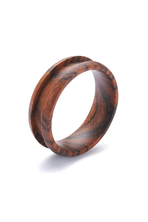 Comfort Ring Core - Bocote - 8Mm, Size 14  Inlay Material Sold Separately