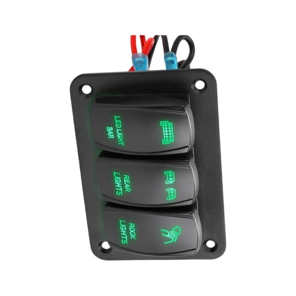 Easy Install 2 / 3 Way Switches Panel For Automotive Marine ABS Housing