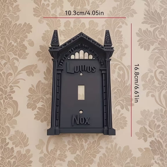 Easy-Install 3D Printed Lighting Switch Plate Cover - Artistic Halloween Decor for Home & Office