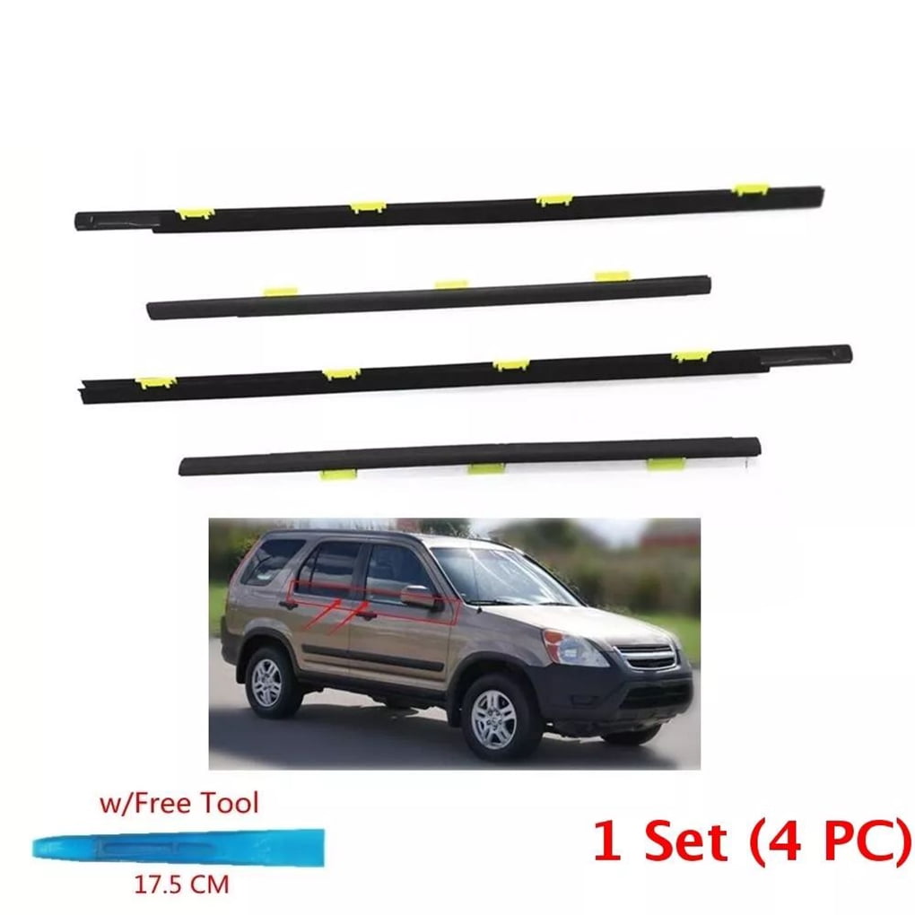 EasyInstall Black Automotive Sunshade, Wind Bar, Door Set , 4 Units