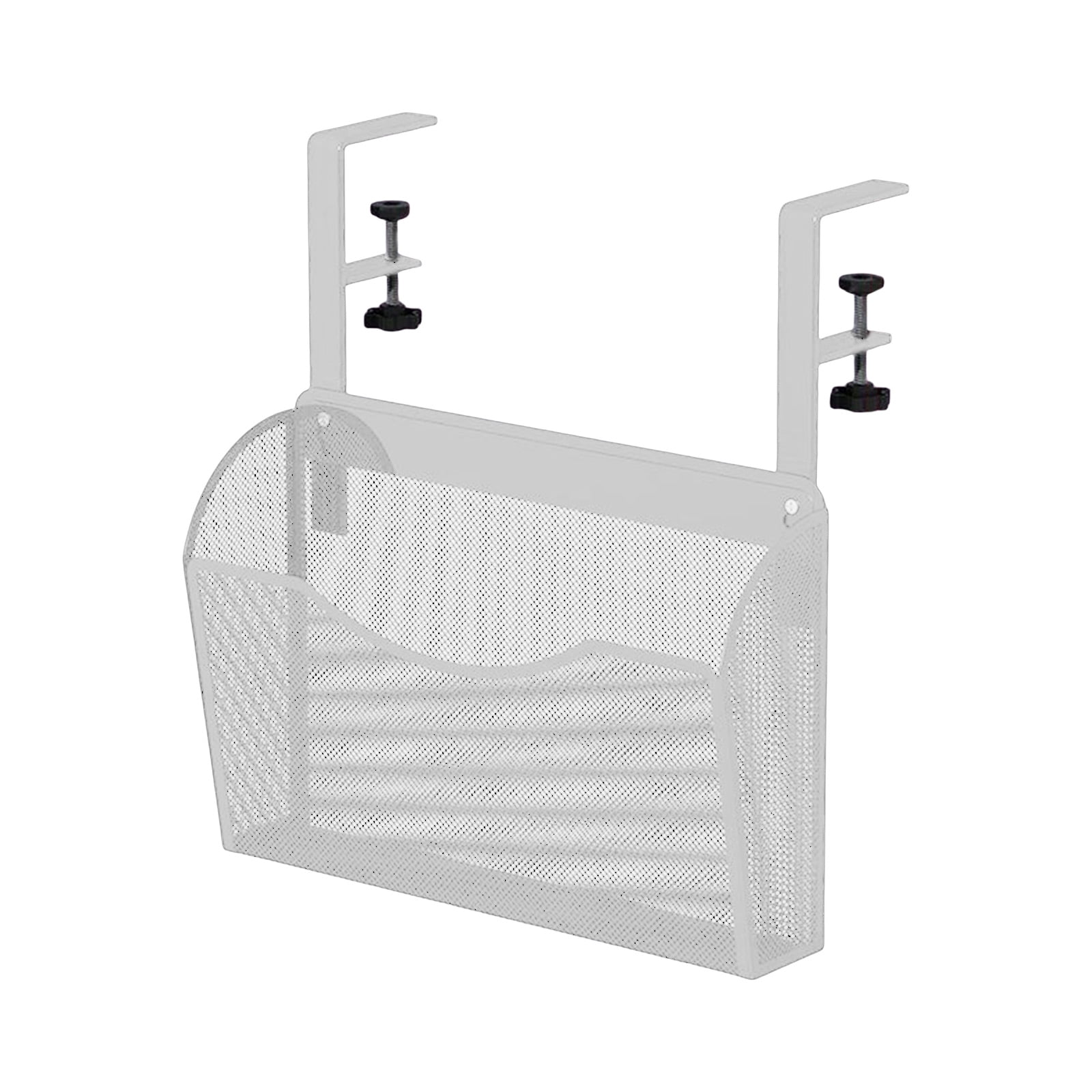 Easy Install Desk Storage Bin Versatile Desk Under Holder Baskets with Sections for Efficient Sorting