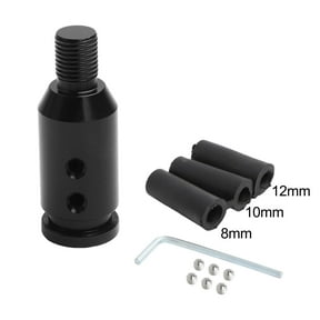 Easy Install Gear Shift Knob Adapter Compatible With For Non Threaded Shifters Black Fangkenuo