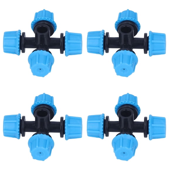 Easy Install Irrigation Nozzle, Cross Spray Misting System For Garden, Terrace  Nursery, 20 Connectors