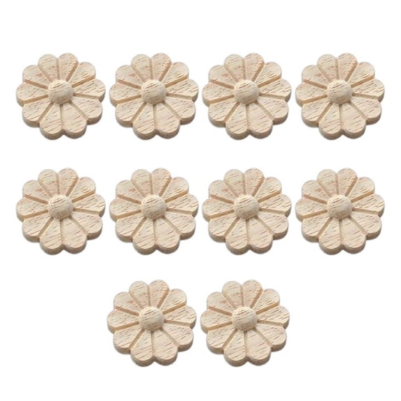 Easy Install Natural Solid Circular Floral Relief Carving Wall Art Piece Suitable For Traditional Interior Styling