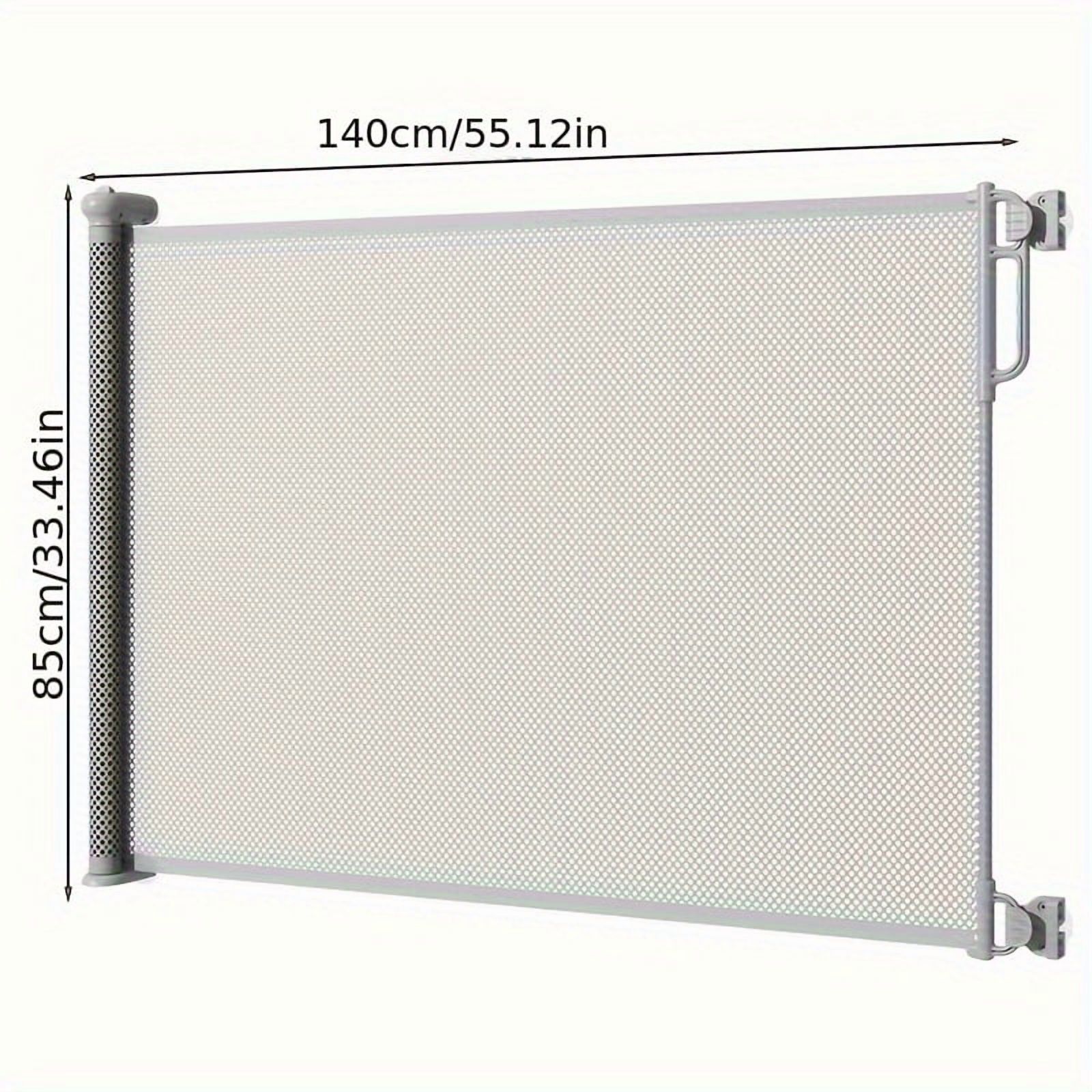 Easy-Install No-Drill Telescopic Pet Gate - ABS & Plastic Mesh ...