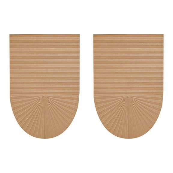 Easy Install Non Woven Fabric Folding Blinds, For Semi Full Window, Temporary Shade (Coffee)